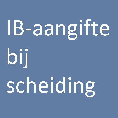 IB-aangifte bij scheiding