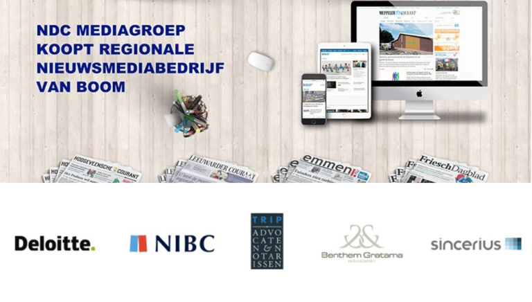 Benthem Gratama begeleidt deal Boom Uitgevers en NDC Media