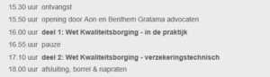 programma wet kwaliteitsborging