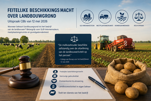 Feitelijke beschikkingsmacht over landbouwgrond